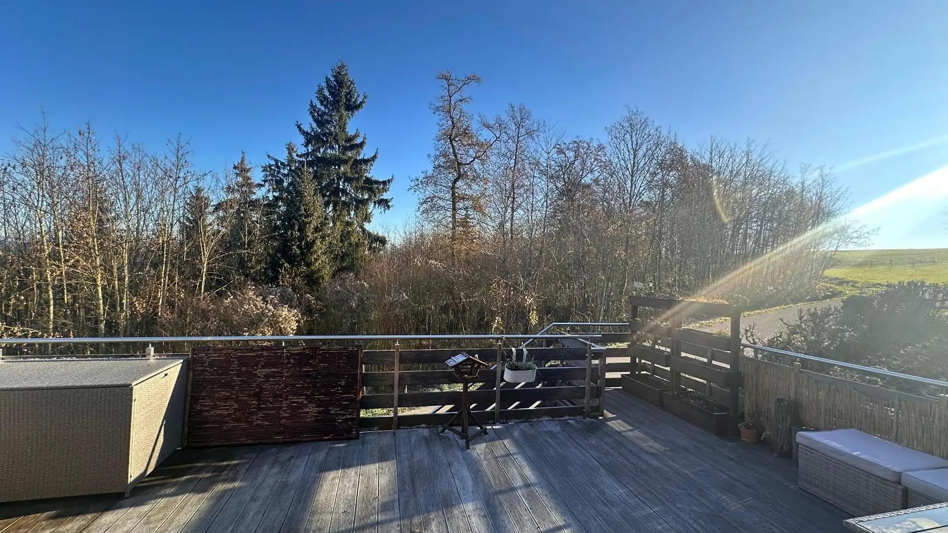 Ferienwohnung Mit Sonniger Dachterrasse Am Pferdehof Eichendorf